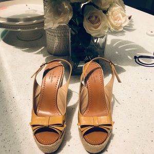 Kate spade high wedge espadrille sandals